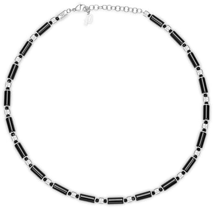 Police PE SILO SS HARDWARE BLACK BEADS NECKLACE