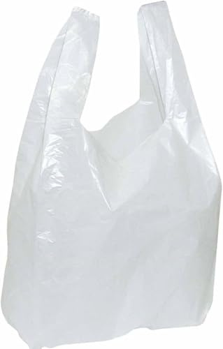 1000 Stück Stabile 30+18x55 cm (B+TxH) Hemdchentragetaschen Einkaufstüten | Tüte, Tragetasche, Geeignet für Lebensmittel, Markt – Hemdchenbeutel, Plastiktüten, Shopper Bags