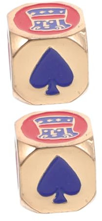 HOMOBABE Spielwürfel 2 Stück Zinklegierung Mit Herzmuster Rollenspiel Würfel Für Familienfeiern Und Party Zubehör