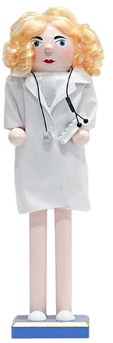 Nurse Wood Nutcracker Unique Christmas Nurse Wood Nutcracker Handmade Holiday Ornament Accent