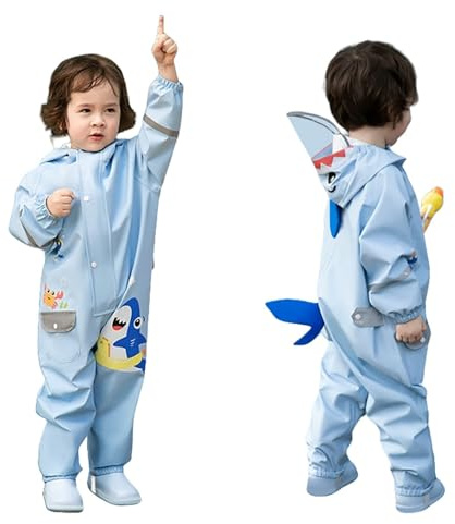 Imperméable pour enfants, combinaison imperméable anti-pluie, pour filles, garçons, léger, pour l'extérieur, avec visière transparente pour chapeau, dessins animés, imperméable, poncho anti-pluie