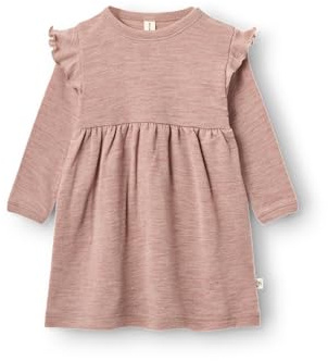 Dilling Baby Kleid mit Rüschchen aus Merinowolle - Blusher-Melange 62