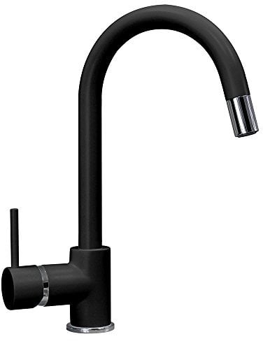Miscelatore cucina PLADOS PUNTOBPEX canna a ponte e bocchetta estraibile - Nero Matt
