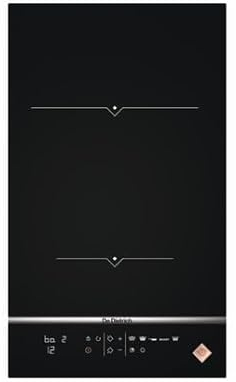 De Dietrich DPI7360X hobs Negro, Acero inoxidable Integrado Con - Placa (Negro, Acero inoxidable, Integrado, Con placa de inducción, Vidrio y cerámica, 2400 W, Alrededor)