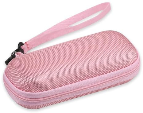 AGPTEK Carrying Case, EVA Zipper Carrying Hard Case Cover for Digital Voice Recorders, MP3 Players, USB Cable, Earphones-Bose QC20, Memory Cards, U Disk. Pink