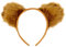 Oblique Unique® Haarreifen Teddy Bär Ohren Braun – Niedliches Bären Kostüm Zubehör für Fasching, Karneval & Party – Plüsch Haarreif für Damen, Herren & Kinder – Verkleidung für Mottoparty & Cosplay