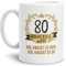 Tassendruck Geburtstags-Tasse Knackige 80 Geburtstags-Geschenk Zum 80. Geburtstag/Geschenkidee/Scherzartikel/Lustig/Witzig/Spaß/Fun/Mug/Cup/Beste Qualität - 25 Jahre Erfahrung