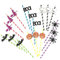 Halloween Strohhalme Cocktail Trinkhalme 18er Pack Hawaii Party Stroh Cocktails Dekorative Strohhalme Party Dekoration Zubehör