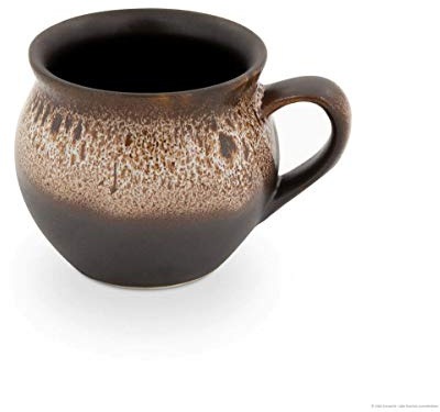 Original Bunzlauer Keramik Kugelbecher, V = 0,32 Liter, Dekor ZACIEK