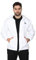 Mega_JumbleSale® Adult Bowling Hooded Jacket Fully Fleece Lined Waterproof Bowls Lawn Sport Hood Outdoor Coat Top with Black Logo (S, White)