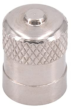 levando Metall-Ventilkappen vernickelt - 12 Stück - Reifenventilkappen für PKW-Reifen, Motorrad, Roller oder Fahrrad, passgenaue Staubschutzkappen aus Metall
