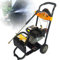 Limpiador de alta presión 7,5 CV 3600 rpm 2465 PSI 150 Bar Gasolina Hidrolimpiadora Motor Vapor Gasolina, Incluye 5 Boquillas, Tubo de 8 m, Manguera de aspiración de 2 m con filtro de agua