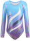 Sinoeem Gymnastikanzug Kinder Mädchen Langarm/Ärmellos Klassisch Turnanzug Ballettröckchen Trikotanzug Tanz Gymnastik Training Dancewear für Mädchen (Blau-langarm, 5-6Jahre)