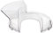 FIRJOY Pouring Shield for KitchenAid 4.5-5 Quart Tilt-Head Stand Mixers Stainless Steel Bowls ONLY - Splash Guard Accessory (Clear)