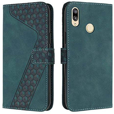 OKZone Coque pour Huawei Honor 8X, Etui Protection Housse Premium en Cuir PU Portefeuille Étui Téléphone [Fermoir Magnétique] [Fentes pour Cartes] Flip Case pour Huawei Honor 8X（Vert
