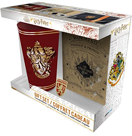 ABYSTYLE - Harry Potter Geschenkbox Karte des Rumtreibers Glas XXL+ Pin + Notizbuch