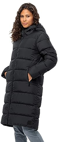 Jack Wolfskin Damen Frozen Palace Coat W Daunenparka, Schwarz, S EU
