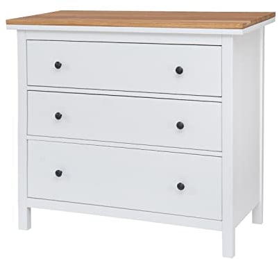 HORST Deckplatte für Hemnes Kommode - Elegante Massivholzplatte für I K E A Schrank - Perfekte Passform - FSC-Zertifiziert - Eiche geölt, 107,6 x 49,8 cm