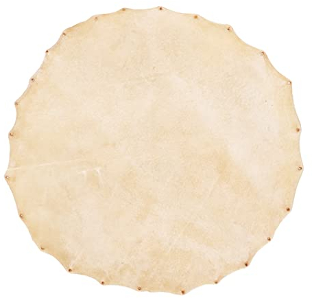 Trommelfell aus Ziegenleder für Bongo-Schamanen-Trommeln, Djembe, Flaches Rundes Stück, Ersatzteile, Zubehör, 36 Cm Durchmesser