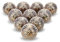 FURNISHFUL FINESSE Graue Küchenschrankknöpfe, 6er-Pack, Boho-Keramik-Türknauf und Kommoden-Garderobe-Zuggriff, goldfarbener Schrankknauf, sortiert für die Inneneinrichtung von Möbeln – Grau, 6 Stück