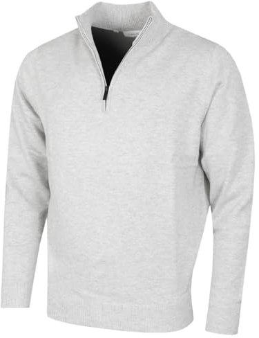Calvin Klein Mens Campus 1/2 Zip Sweater - Palm Silver Marl - XXXXXL