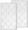 2 Pack HE601 HEPA Replacement Filters Compatible with Shark HE600 HE601 HE602 Air Purifier 6-Fan Models, H13 Grade True HEPA Filter Replacement and Activated Carbon Filter