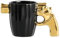 POFET Funny Mug with Gun Handle, Novelty Ceramic Coffee Mugs, Personalised Pistol Coffee Cup, Perfect Novelty Gag Gift
