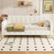 KUAKE 90x200cm Sofabett, Tagesbett, Knopfnagelverzierung, einfach und stilvoll (Beige)