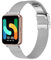 SMYAOSI Correa de Metal Compatible con Galaxy Fit 3 SM-R390, Correa de Reloj Clásica de Acero inoxidable de liberación rápida de Samsung Galaxy Fit3 SM-R390 Smartwatch (Plata)