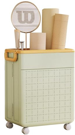 Yoga Mat Storage Bin, Foldable Household Storage Basket, Space-Saving Workout Equipment Holder, Yoga Mat Storage Bin for Toys, Dirty Clothes