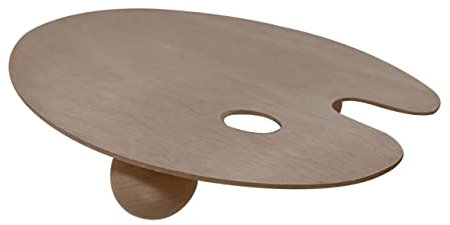 MUSISALY Palettenfach Farbwannen Nussschalen herrendiener tablett Nusstablett Schmuck-Display-Tablett ablage tablett überbetttisch Holztabletts zum Basteln Graffiti-Holzfarbpalette Khaki