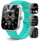 Csasan Smartwatch Damen Herren, 1,91 HD Touchscreen Smart Watch mit Telefonfunktion, 112+ Sportmodi Fitnessuhr mit Puls-Schlaf-Monitor Schrittzähler, IP68 Wasserdicht Sportuhr Android iOS Dunkelgrün