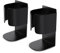Yoassi Electric Toothbrush Holders, 2pcs Wall Mounted Electric Toothbrush Stand with Strong Self-Adhesive 3M Sticker Stainless Steel Toothpaste Organizer Storage for Bathroom,No Drilling, Black