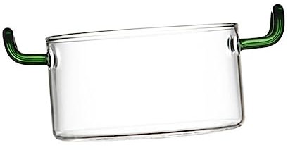 Amosfun 1 Pc Saladier à double anse bol de service de fruits tasses à thé bols de nouilles bol à salade coupe fruit coupe à fruits bol en verre transparent bols en verre avec anse Un