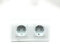 Panel de Interruptor Doble de Pared Táctil Moderno con Enchufe y Puerto USB y USB-C WiFi, Color Blanco (Enchufe WiFi + Enchufe WiFi)