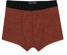 Dilling Boxershorts aus natürlicher Merinowolle für Kinder - Rot Melange 134/140