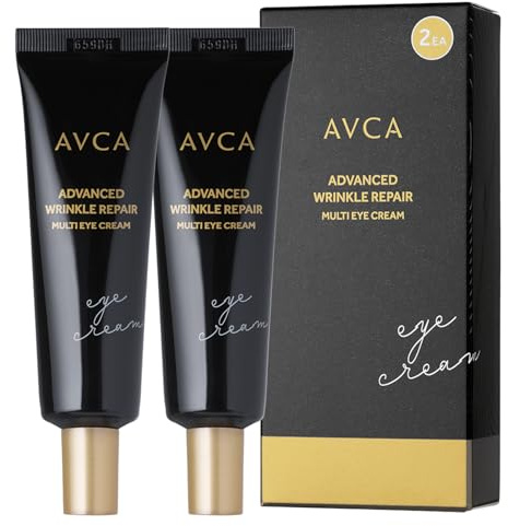 Avca Advanced Wrinkle Repair Multi-Purpose Eye Cream, Pack of 2, Korean Skin Care, Hyaluronic Acid, Bitamic Acid C (30 ml / 1.01 fl. oz.) 0.51 oz Liquid (Pack of 2)