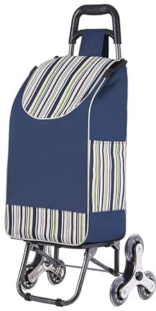 Carrello pieghevole per salire le scale, carrello portatile da viaggio per la casa, carrello per la spesa, leggero e design per un facile trasporto (26 x 45 x 94 cm)