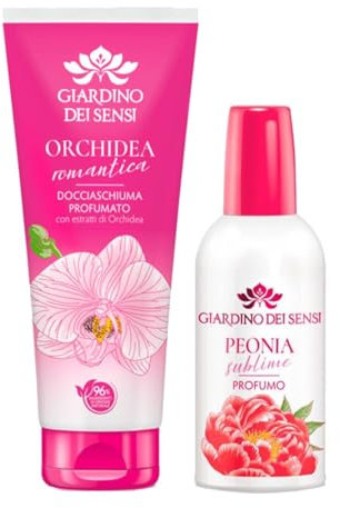 Giardino Dei Sensi Peonia Sublime – Profumo Donna Spray 100 ml + Doccia Schiuma 100 ml In Omaggio – Fragranza delicata, set completo per un rituale di bellezza (1 Unità)