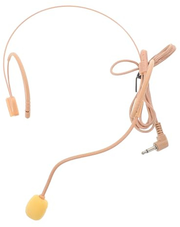 Didiseaon Flexible Childrens Headset Microphone for Singing Lightweight Head Mounted Mic with Clear Sound Quality for School Performances and Stage Shows