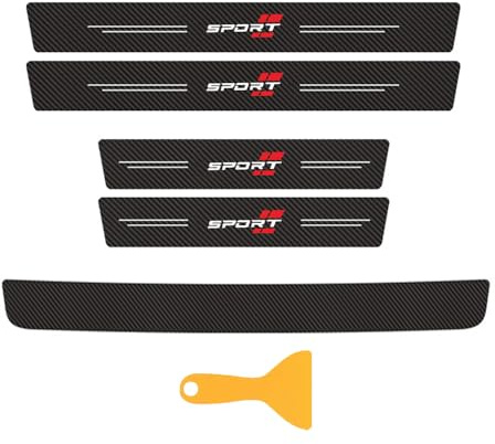 Lackschutz Set 5 Stück für Jeep Renegade I 2014-2025, Auto Einstiegsleisten Schutz Ladekantenschutz Türschweller Schutzleiste Lackschutzfolie Folierset