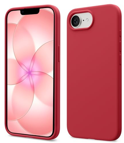ACRONIX for iPhone 17e/16e Case, Ultra Thin Slim Liquid Silicone Cover Red | Red,Lightweight,Shock Absorbing,Anti-Scratch,Dust Resistant,Non-Slip Soft Grip,Durable,Raised Edges,Precise Fit