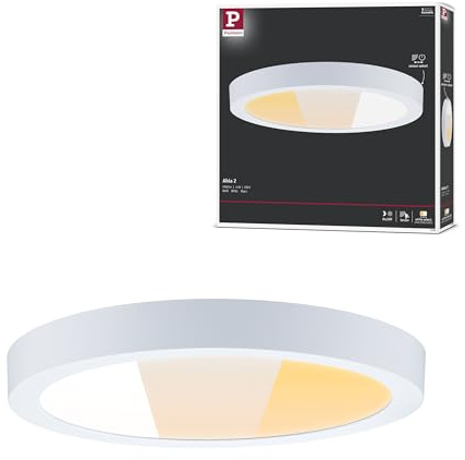 Paulmann LED Panel Abia 2 White Select Dämmerungsgesteuerter Bewegungsmelder (HF) eckig 300 mm 14W 1000lm 2700-4000K Weiß 71298