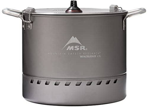 MSR WindBurner - Olla antiadherente de 4,5 litros para acampar y mochileros, color gris