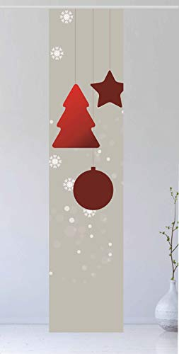 Flächenvorhang Joulu Tone - Gr.60 x 245 cm toller Schiebevorhang - tolles Weihnachtsmotiv - Schiebegardine - ruhige Farben