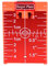 Freshsell Magnetic Red Target Plate for Rotary Cross Line Laser Level Distance Measurer, Improves Working Range and Visibility, Metric and Imperial Units, 1 Pc