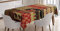 ABAKUHAUS afrikanisch Tischdecke, Patchwork Stil Asiatische, Schmutzabweisent mit Modernster Druck Technologie Waschbar Klare Farben, 140 x 170 cm, Schwarz Grün Rot