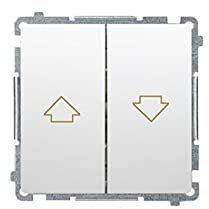Simon Basic Louver Button White BMZ1.01/11 kontakt-simon 5902787570675