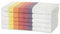 Sticky Toffee 100% Cotton Tea Towel - Multicoloured Orange Herringbone Pattern, Pack of 5 | Kitchen Towel Set | Absorbent, Strong, Quick Dry & Machine Washable | Home & Bathroom Accessories
