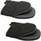 Ulable Mini-Ofenhandschuhe, hitzebeständig, rutschfest, Neopren, Baumwolle, mit Schlaufe zum Aufhängen, für Mikrowelle und Backofen, 2 Stück